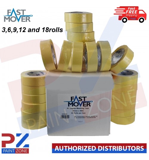 FMT MASKING TAPE 80 DEGREES 36MM X 50MTRS  3,6,9,12 and 18rolls